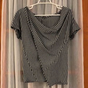 COPY - Black and gray striped blouse